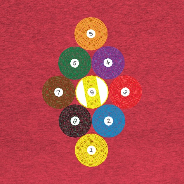 Billiard Balls on Billiard Balls - 9 Ball by crazedgraphics